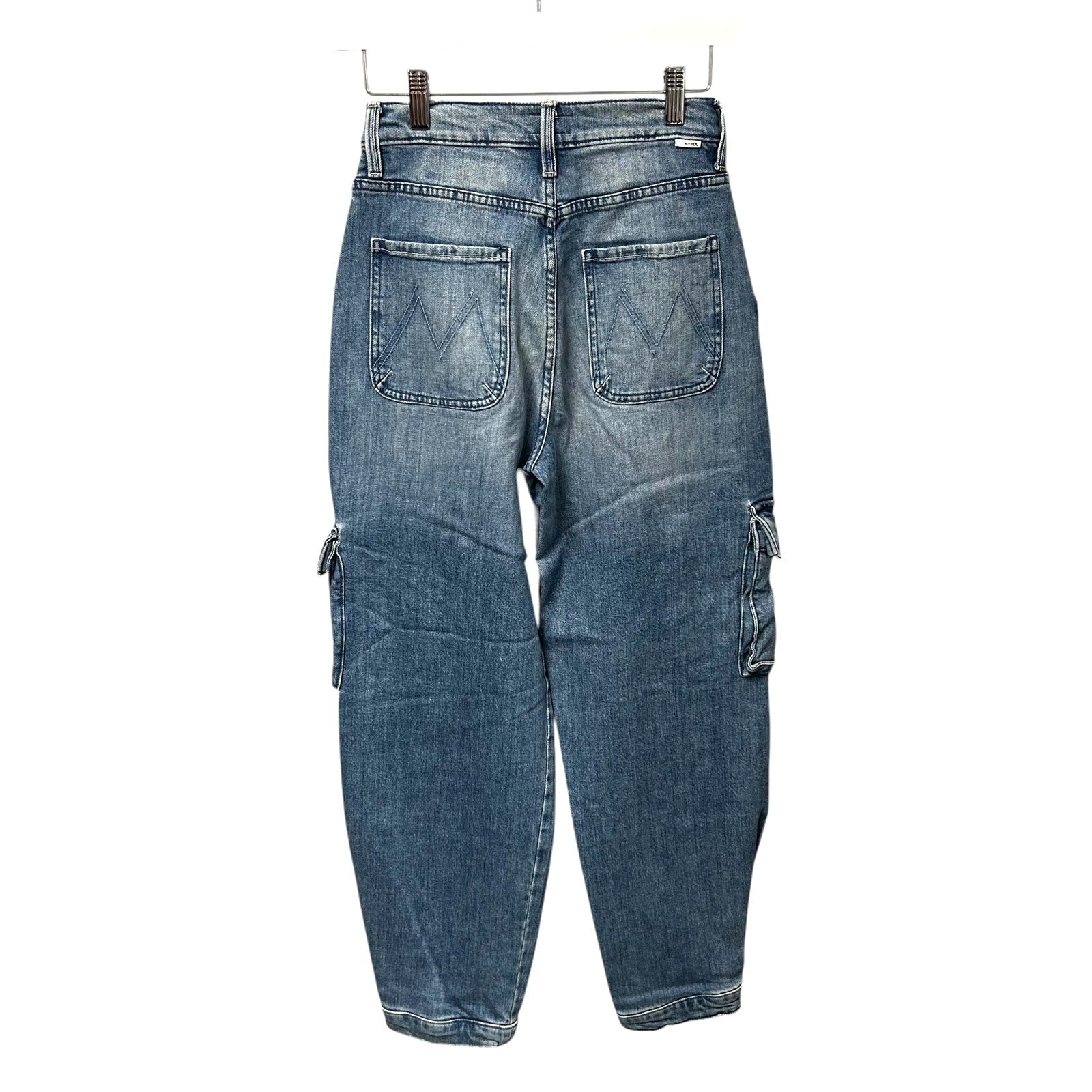 MOTHER Herbal Remedy The Curbside Cargo Flood Button Fly Jeans Womens 25 / 2