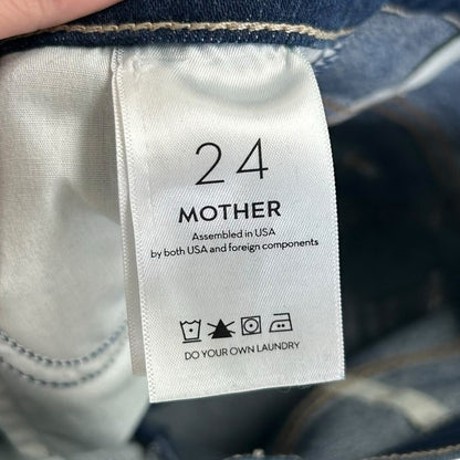 Mother Home Movies The Hustler Ankle Fray Denim Jeans Womens Size 24 / 2