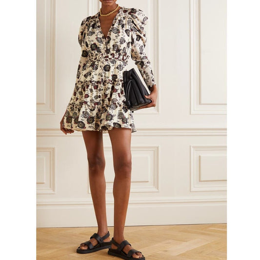 NWT Ulla Johnson Gardenia Floral Windsor Dress 4