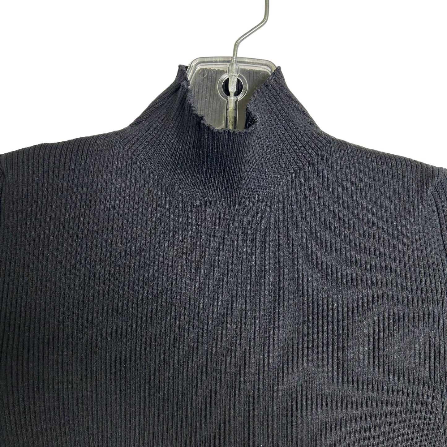 NWT Chloe Black Mock Neck Knit Sweater Dress Womens XS